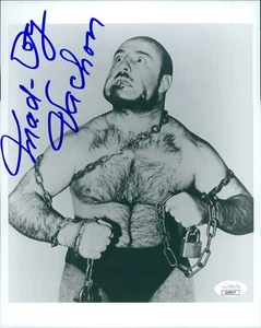 Maurice Mad Dog Vachon AWA Wrestler Signed 8x10 Glossy Photo JSA Authenticated - Picture 1 of 2