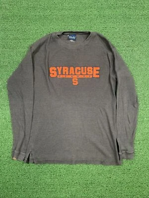 Sycrause University Orange Mens Medium Gray Longsleeve  - Image 1 of 4
