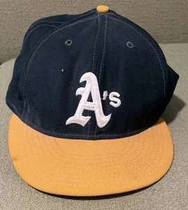 Vintage Oakland A’s Annco Pro Model Wool Fitted Hat Size 7 3/4 MLB - Picture 1 of 7