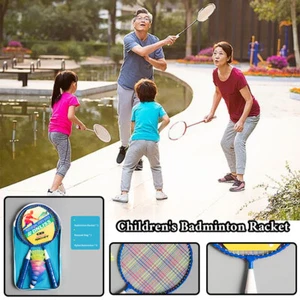 Children's Badminton Racket Lightweight Parent Kids Interaction Shuttlecocks - Imagen 1 de 12