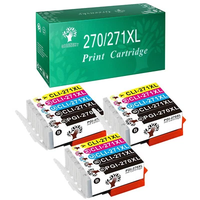 15Pack PGI-270 XL CLI-271 XL Ink Cartridge for Canon PIXMATS5020 TS6020 MG6822 - Image 1 of 4