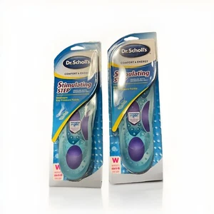 2-PK Dr Scholls Massaging Gel Insoles for Women Size 6-10 Stimulating Step - Picture 1 of 2