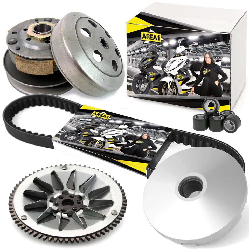 Area1 Variomatik Wandler Keilriemen Set Peugeot Speedfight 1,2 Elyseo Elystar - Bild 1 von 4