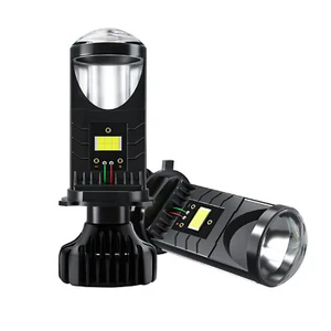 2X 160W H4 40000LM Mini Bi-LED Projector Lens Hi-Lo Beam Bulb Headlight Retrofit - Picture 1 of 13
