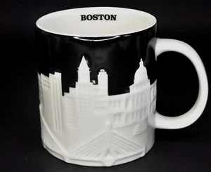 2012 Starbucks Collector Series BOSTON Relief Embossed Skyline Faneuil Hall - Picture 1 of 5