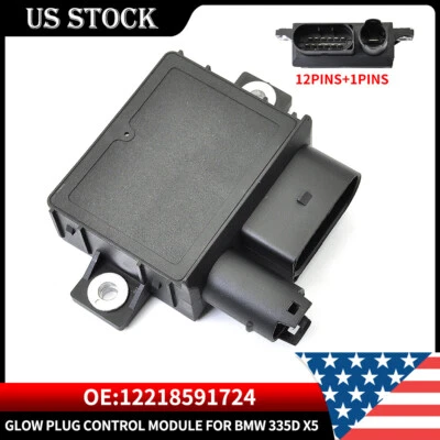 Glow Plug Control Module Unit For BMW 335d X5 2009-2013 12217800156 12218591724 - Image 1 of 4