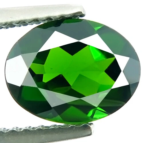 1.80ct AWESOME NATURAL BEST QUALITY 5A+GREEN COLOR CHROME DIOPSIDE RUSSIAN GEM! - Image 1 of 1