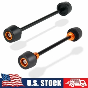 Front & Rear Axle Sliders For KTM 125-500 XCW XCF-W EXC F TPI Six Days 2017-2022 - Picture 1 of 7