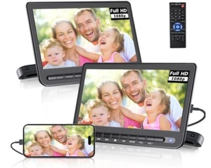 DESOBRY 10.5" Portable DVD Player – Car Headrest Mount, HDMI Input, 1080P, USB, - Picture 1 of 5