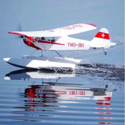 FMS 1400mm (55.1") J‑3 Cub V4 with Floats & Reflex V2, PNP - Image 1 of 3