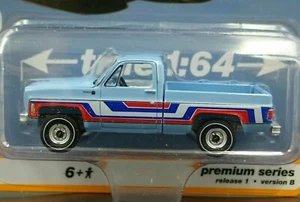 Camión camioneta Auto World 1976 76 Chevy Bonanza C-10 Fleetside - azul claro, sin usar en paquete - Imagen 1 de 2