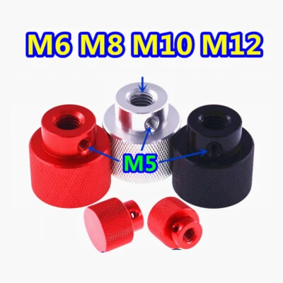 Rändelmutter mit Seitenloch M6 M8 M10 M12 Aluminium Hohe Form Raendelmutter - Bild 1 von 4