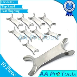 10pcs Dental Double-Headed Autoclavable Intraoral Mouth 'Cheek Lip Retractor' - Picture 1 of 5