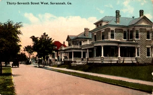 Thirty Seventh Street West Savannah GA Antique Georgia Postcard - Picture 1 of 5