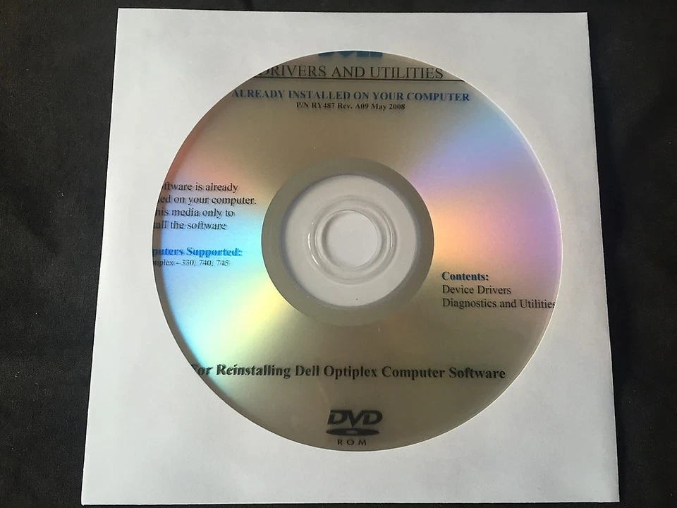DELL Optiplex 330 - 740 - 745 - 755 Drivers CD DVD Disc - Image 1 of 1