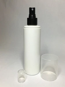 Leere 200 ml Flaschen mit Überverschluss und schwarzem Zerstäuber Spray Pumpe & Verschluss *BELIEBIGE MENGE* - Bild 1 von 2