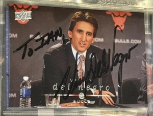 Vinny Del Negro 2008-2009 Upper Deck Signature Signed Autograph AUTO TTM Bulls - Picture 1 of 2