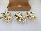 Homco Home Interiors Oak Leaves Set of 3 In Box Brass Vintage  Wall Decor