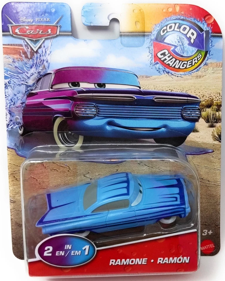 DISNEY PIXAR CARS - MATTEL COLOR Changers RAMONE - Farbwechsler Disney Cars water toy 1:64 Radiator Springs