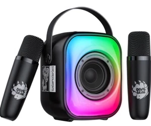 PHNIXGAM Mini Karaoke Maschine mit 2 drahtlosen Mikrofonen - Bild 1 von 7