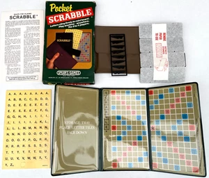 **NEU IM KARTON** POCKET SCRABBLE REISEN Magnetfliesen Speere Spiele Vintage 1981 - Bild 1 von 9