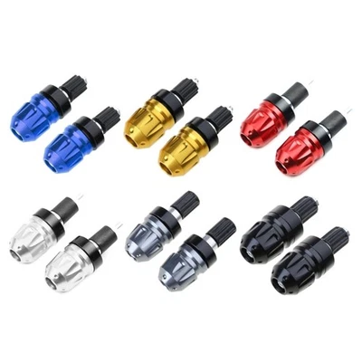 Universal Motorcycle Handlebar Grips Ends Handle Bar Ends Weights Silder Plugs - Image 1 of 4
