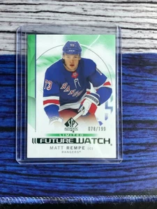 2024-25 Upper Deck SP Authentic Future Watch Matt Rempe #109 Limited 078/199 - Picture 1 of 2