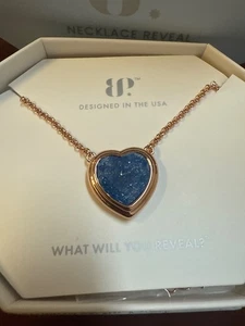 Bomb Party “To Tremble In Happiness” Necklace Aqua IC On RG NK28531 NIB - Picture 1 of 2