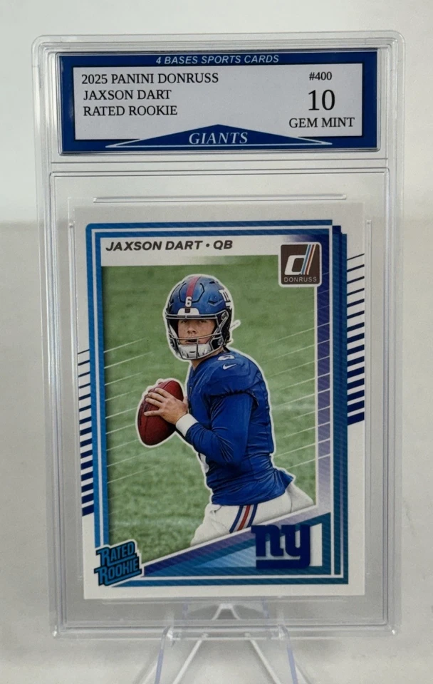 2025 Panini Donruss Jaxson Dart New York Giants Rated Rookie #400 Gem Mint 10! - Image 1 of 1
