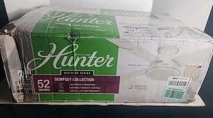 Hunter Ventilator 59248 Dempsey Deckenventilator Fernbedienung 52" - Fresh White Finish - Bild 1 von 4