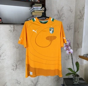 Puma Cote D’Ivoire Jersey 2011-13 Soccer National Team Ivory Football Shirt M - Picture 1 of 2