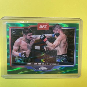 2025 Topps cromo UFC JOSE MARISCAL #88 REFRACTOR DE ONDAS DE RAYOS VERDES/125 - Imagen 1 de 2