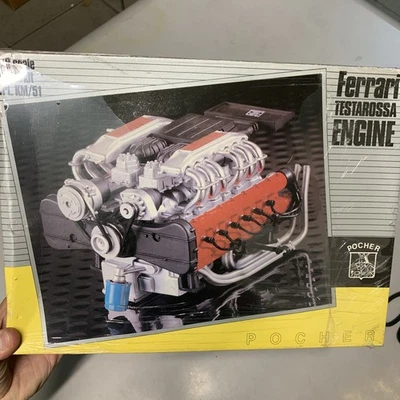POCHER - FERRARI TESTAROSSA Engine - NUOVO Kit Da Montare - 1/8 Art. Km/51 - Immagine 1 di 3