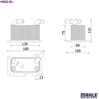 OIL COOLER ENGINE OIL CLC 323 000P FOR VOLVO B420T D420T2/420T8 2.0L 4cyl V90 II - Image 1 of 4