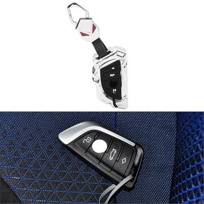 1 Satz Schlüsselgehäuse für BMW 1er 2er 3er-8er X1 X2 X3 X4 X5 X6 X7 M3 Silber - Image 1 of 4