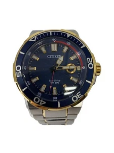 CITIZEN Herrenuhr Solar Analog Edelstahl Navy Silber J810-S095841 Gebraucht - Bild 1 von 5