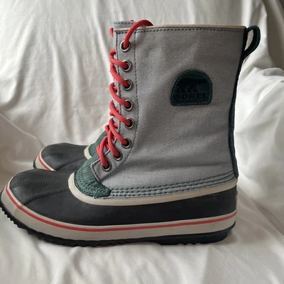 Women’s Sorel Premium CVS NL1717-938 Stone Blue Waterproof Boots Size 10.5 US - Image 1 of 4