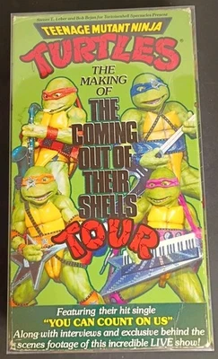 TMNT The Making of Coming Out Their Shells Tour VHS Teenage Mutant Ninja Turtles - Image 1 of 4