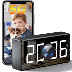 Camara Espia WiFi Niñera Oculta 4K ULTRA HD Reloj Despertador De Seguridad 2025 - Picture 1 of 2