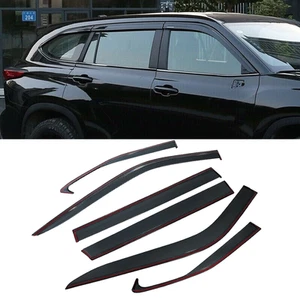 6pcs for Toyota Highlander 2020-2022 Smoke Window Visor Vent Shades Sun Guard US - Picture 1 of 17