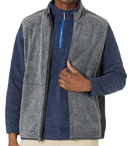 Gilet Tommy Bahama XXL Cascade comodo con zip uomo 2XL grigio carbone NUOVO con etichette - Foto 1 di 3