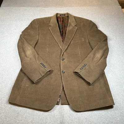 Lauren Ralph Lauren Corduroy Blazer Mens 44R Brown 100% Cotton Sport Coat - Image 1 of 4