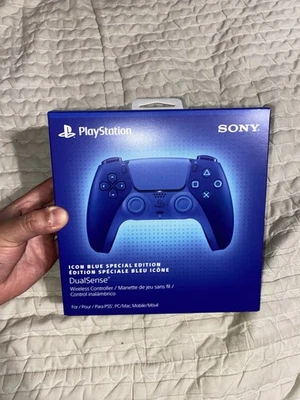 PlayStation 5 ICON BLUE SPECIAL EDITION DualSense Controller BRAND NEW, SEALED - Image 1 of 4