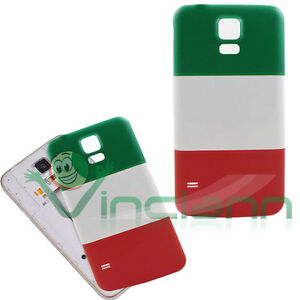 Cover copri batteria bandiera italiana per Samsung Galaxy S5 G900F neo G903F