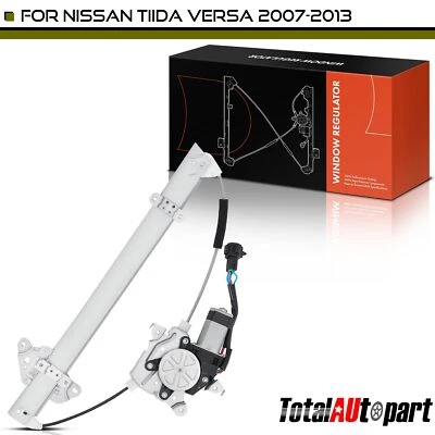Window Regulator 6 Pins w/ Motor Front Left Driver for Nissan Versa Tiida 07-12 - Image 1 of 4
