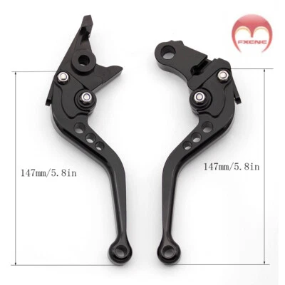 Alavancas de embreagem de freio ajustáveis CNC para Suzuki GSXR1000 2001 2002 2003-2004 curtas - Imagem 1 de 4