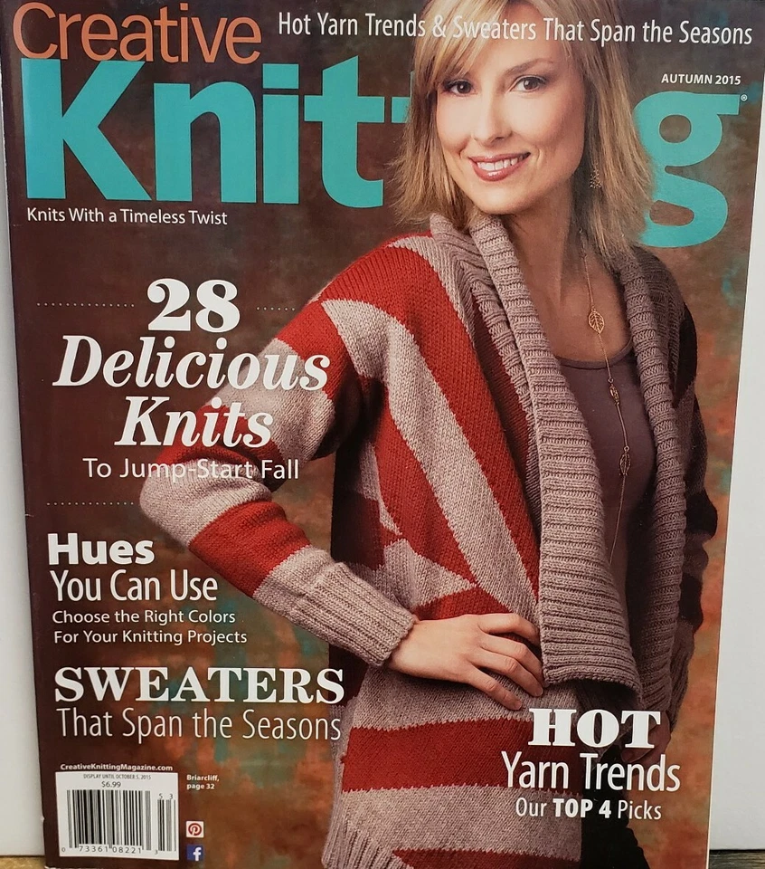 Creative Knitting Autumn 2015 Delicious Knits Yarn Trends FREE SHIPPING CB - Image 1 of 1