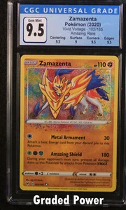 Vivid Voltage Zamazenta CGC 9 Holo Increíble Raro (7039) 102/185 Quad ++ Pokémon - Imagen 1 de 1