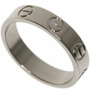 CARTIER   Ring mini love ring #44 K18 White Gold