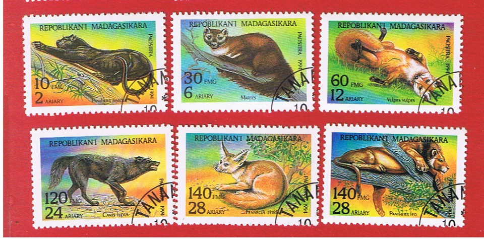 Malagasy #1182-1187  VF used  Animals  Free S/H - Image 1 of 1